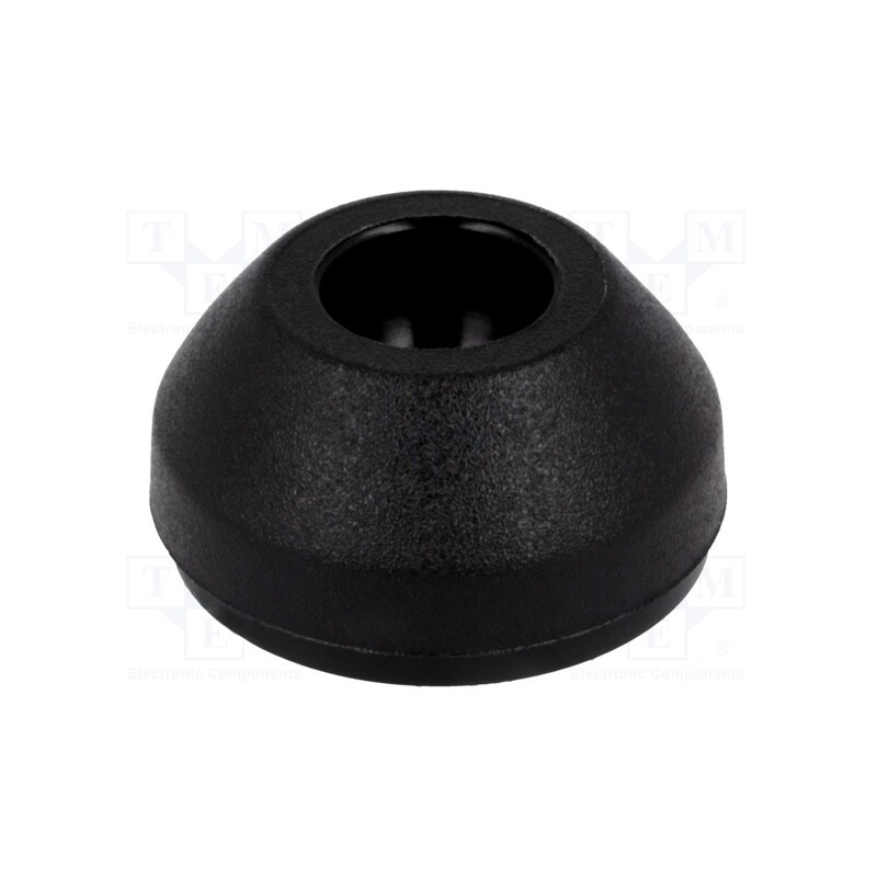 1 pcs x FATH - 098M025KG - Foot, Base dia: 24mm, polyamide, H: 12.4mm, Mount.hole diam: 10mm