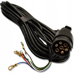 Trailer electric cable 12 m, 7-wire plug