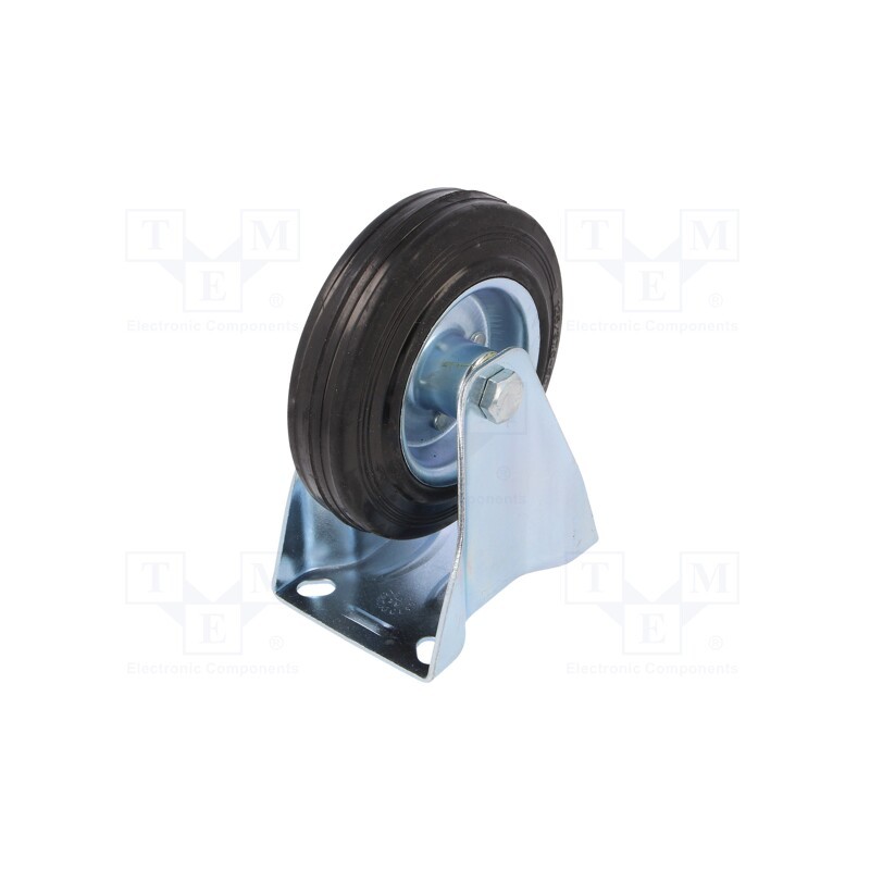 1 pcs x RADER - CTPW-SG 125W - Transport wheel, Ø: 125mm, W: 25mm, H: 152mm, rigid, 100kg, rubber
