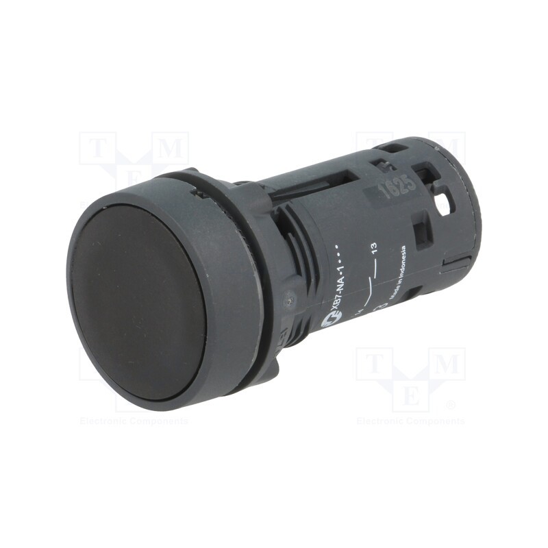 1 pcs x SCHNEIDER ELECTRIC - XB7NA21 - Switch: push-button, 22mm, Stabl.pos: 1, NO, black, none, IP65, flat