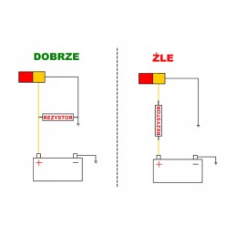 Turn signal resistor for 12v LED lamps
