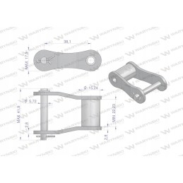 Chain ring s52 5 pcs motogeneric