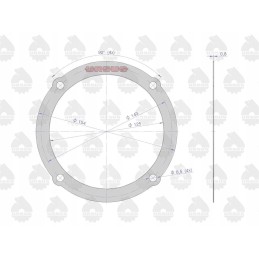 Set of final drive seals 50528020 50