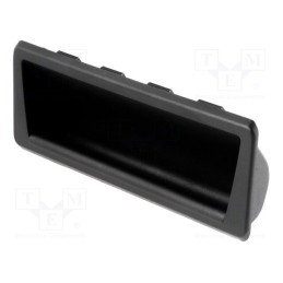 1 pcs x ELESA+GANTER - 51958-C1 - Holder, technopolymer PA, black, L: 37mm, W: 137mm, F2: 0.5kN, D: 19mm