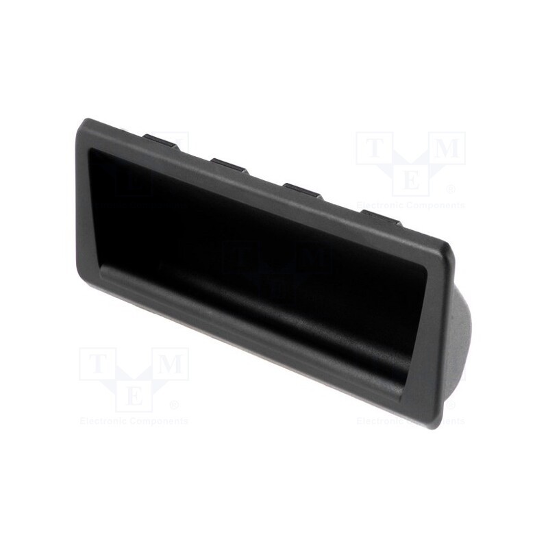 1 pcs x ELESA+GANTER - 51958-C1 - Holder, technopolymer PA, black, L: 37mm, W: 137mm, F2: 0.5kN, D: 19mm
