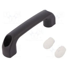 1 pcs x ROZTOCZE - 4.444.002-06 - Handle, polyamide, black, H: 40mm, L: 145mm, W: 22.5mm, 530N