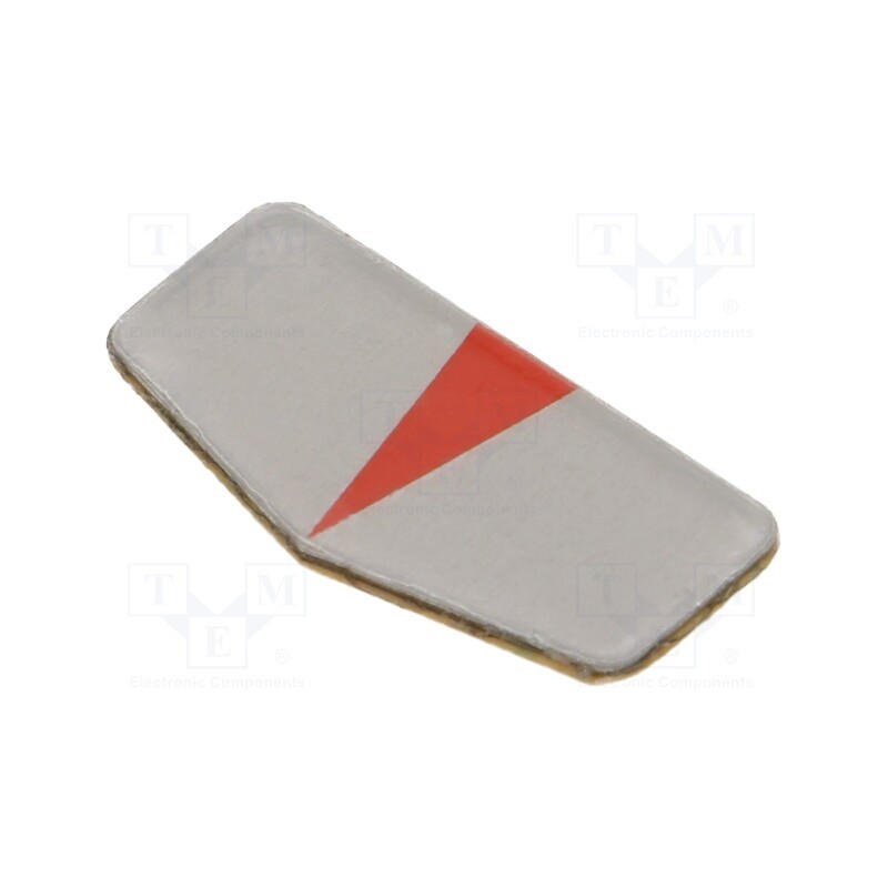 1 pcs x ELESA+GANTER - GN 711.1-NI - Pointer, self-adhesive, silver, stainless steel, 20x10mm