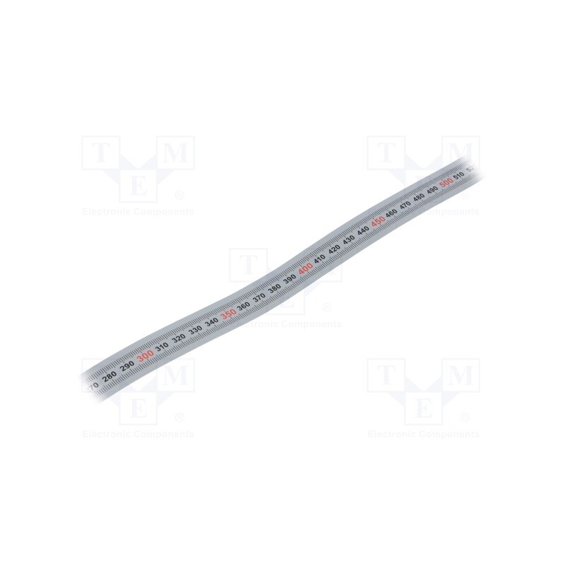 1 pcs x ELESA+GANTER - GN 711-KUS-750-W-L - Ruler, figures horizontally arranged,self-adhesive, W: 11mm