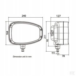 LED front lamp, right, 22 32 w