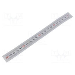 1 pcs x ELESA+GANTER - GN 711-KUS-200-W-R - Ruler, figures horizontally arranged,self-adhesive, W: 11mm