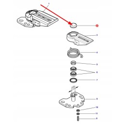 F835700030010 front axle mounting cover