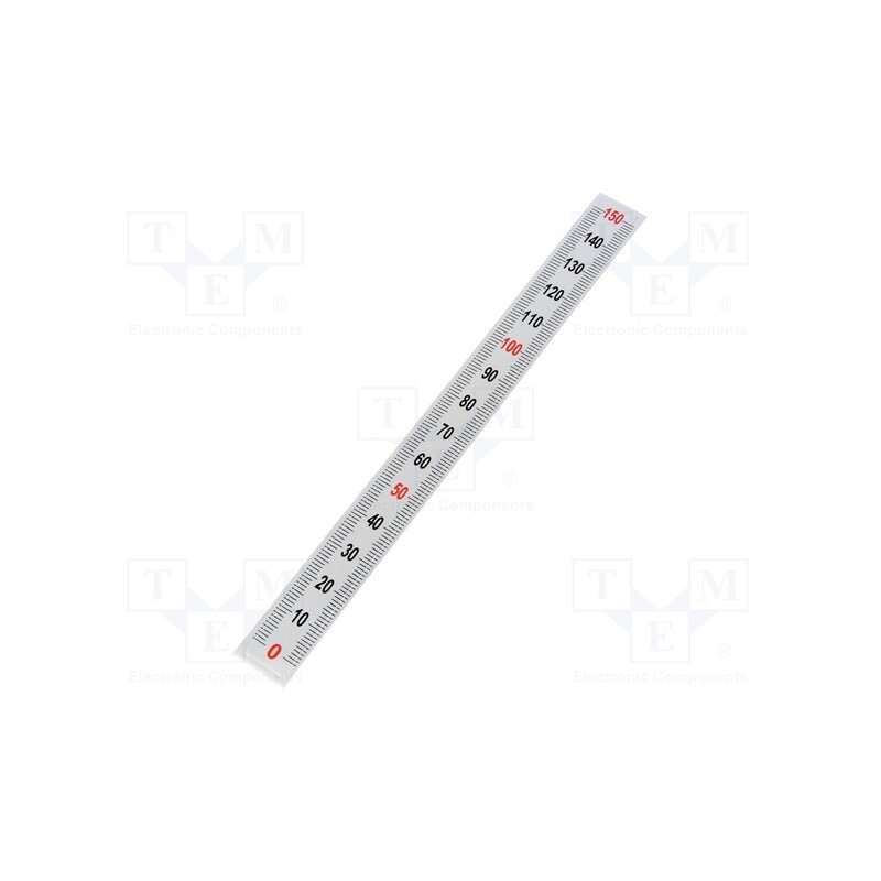 1 pcs x ELESA+GANTER - GN 711-KUS-150-S-U - Ruler, figures vertically arranged,self-adhesive, W: 11mm