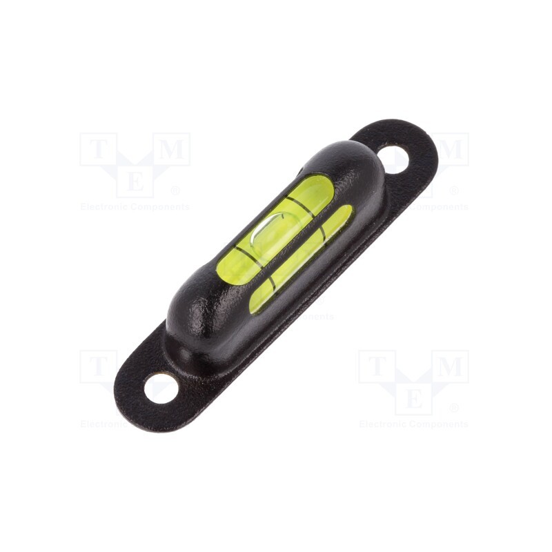 1 pcs x ELESA+GANTER - GN 2282-MSW-57-G-50-3 - Spirit level, viewing window top-front-back, H: 13mm, brass