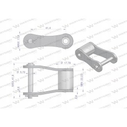 Chain link S55 5 pcs motogeneric