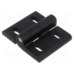 1 pcs x ELESA+GANTER - GN 235-ZD-76-65-B-SW - Hinge, Width: 76mm, cast zinc, black, H: 65mm, adjustable