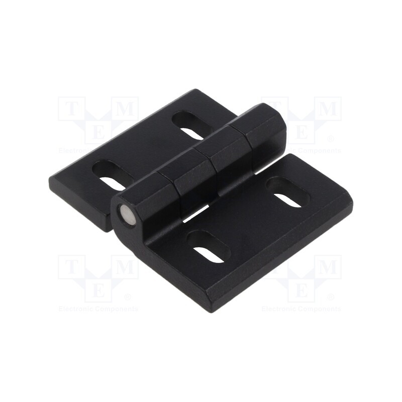 1 pcs x ELESA+GANTER - GN 235-ZD-76-65-B-SW - Hinge, Width: 76mm, cast zinc, black, H: 65mm, adjustable
