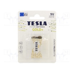 1 set x TESLA BATTERIES - 8594183392240 - Battery: alkaline, 9V, 6F22, non-rechargeable, 26.5x17.5x48.5mm