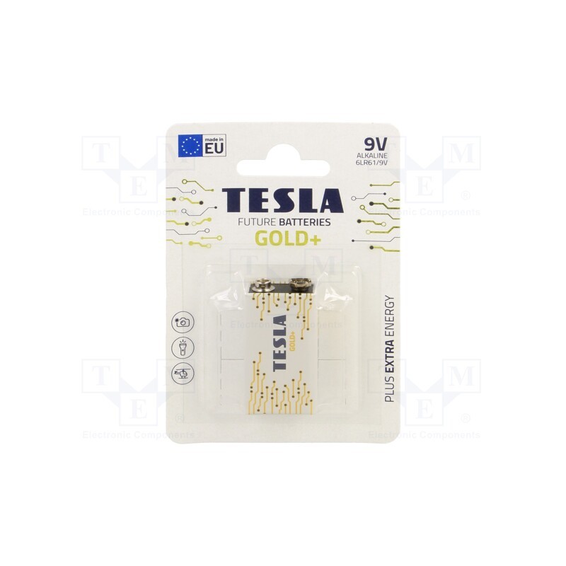 1 set x TESLA BATTERIES - 8594183392240 - Battery: alkaline, 9V, 6F22, non-rechargeable, 26.5x17.5x48.5mm
