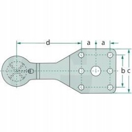 Hitch eye ISO 24347 711115100 Sauermann