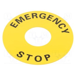 1 pcs x OMRON - A22Z-3466-1 - Warning plate, 22mm, A22Z