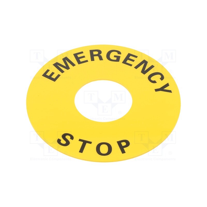 1 pcs x OMRON - A22Z-3466-1 - Warning plate, 22mm, A22Z