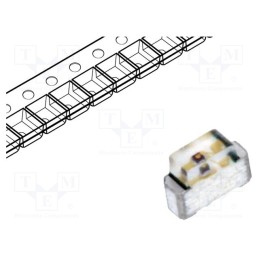 5 pcs x LITEON - LTST-S270KGKT - LED, SMD, 0604, green, 18÷71mcd, 1.6x1.15x0.6mm, 130°, 2÷2.4V, 20mA