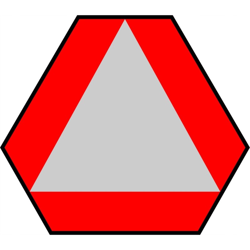 Slow speed warning triangle sticker 30cm 1