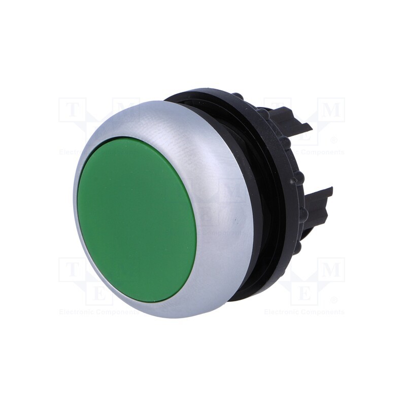 1 pcs x EATON ELECTRIC - M22-D-G - Switch: push-button, 22mm, Stabl.pos: 1, green, none, IP67, flat