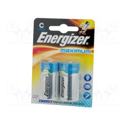 1 set x ENERGIZER - 7638900423334 - Battery: alkaline, 1.5V, C, non-rechargeable, 2pcs, Maximum