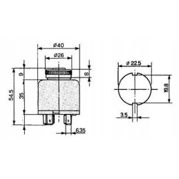 Ignition switch case jx new holland td 5129862