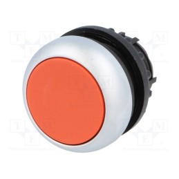 1 pcs x EATON ELECTRIC - M22-D-R - Switch: push-button, 22mm, Stabl.pos: 1, red, none, IP67, flat, Pos: 2