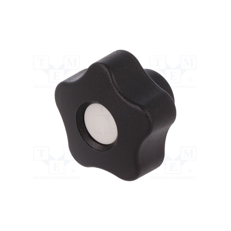 1 pcs x ELESA+GANTER - VCT.32 B-M5-C3 - Knob, Ø: 32mm, Int.thread: M5, 12mm, H: 23mm, technopolymer PP