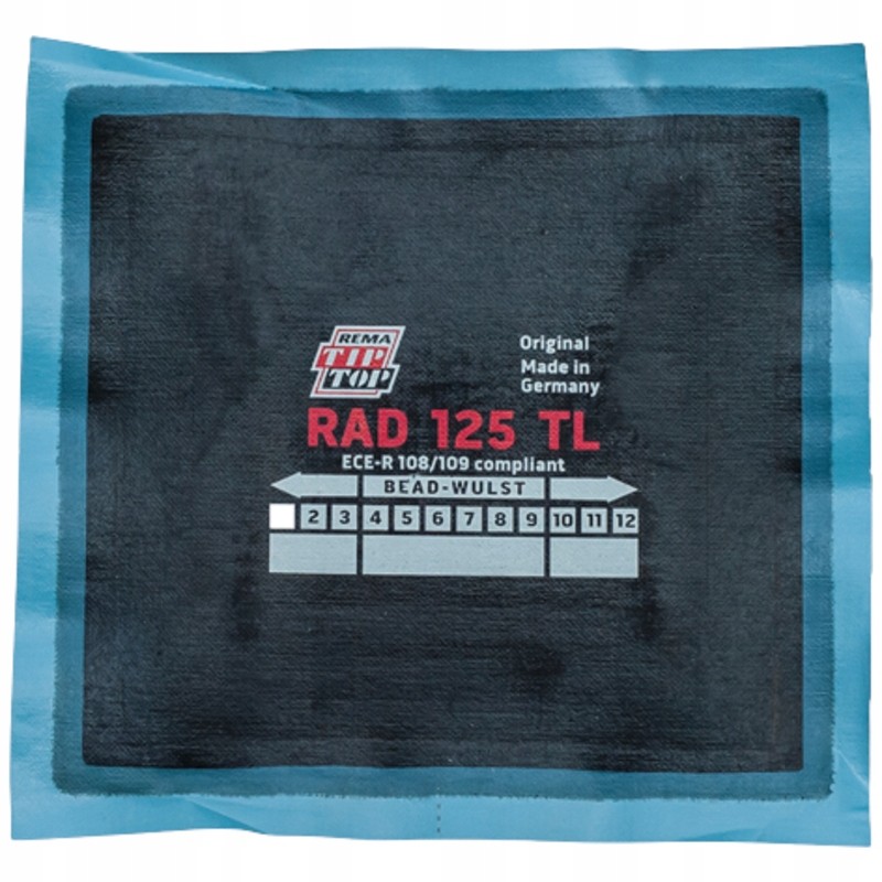 Repair insert for tip top radial tires