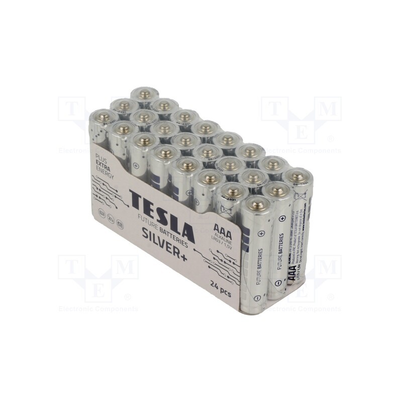 1 set x TESLA BATTERIES - 8594183392356 - Battery: alkaline, 1.5V, AAA, non-rechargeable, Ø10.5x44.5mm