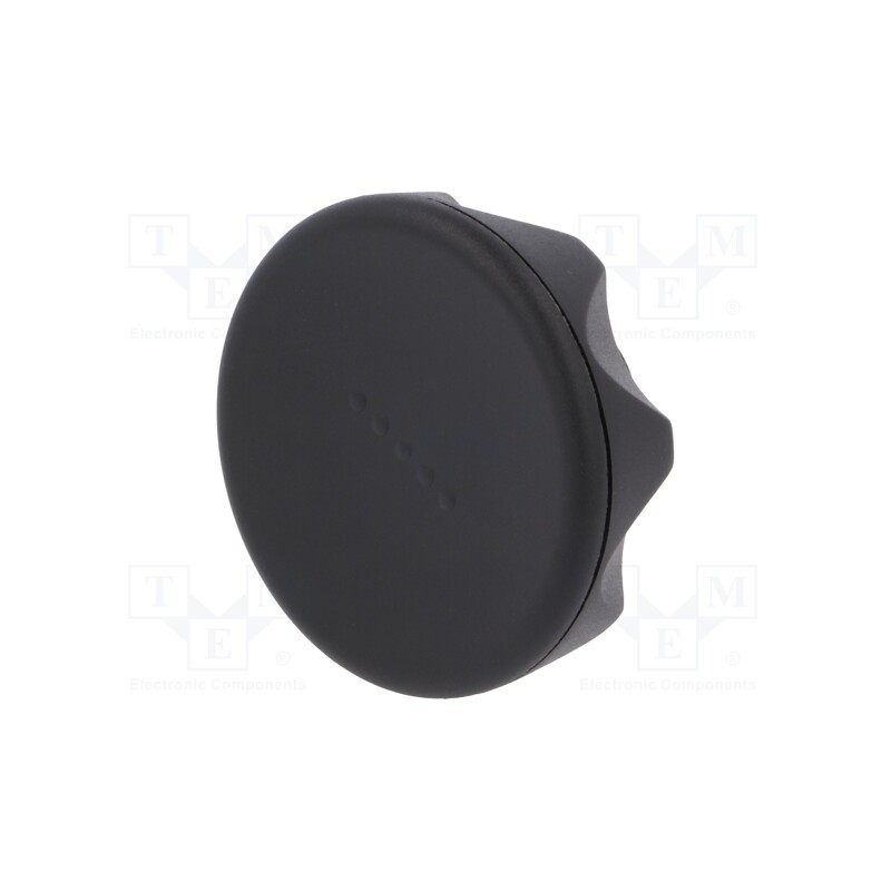 1 pcs x ELESA+GANTER - 221406-C1 - Knob, Ø: 56mm, H: 29mm, technopolymer PA, Ømount.hole: 8mm