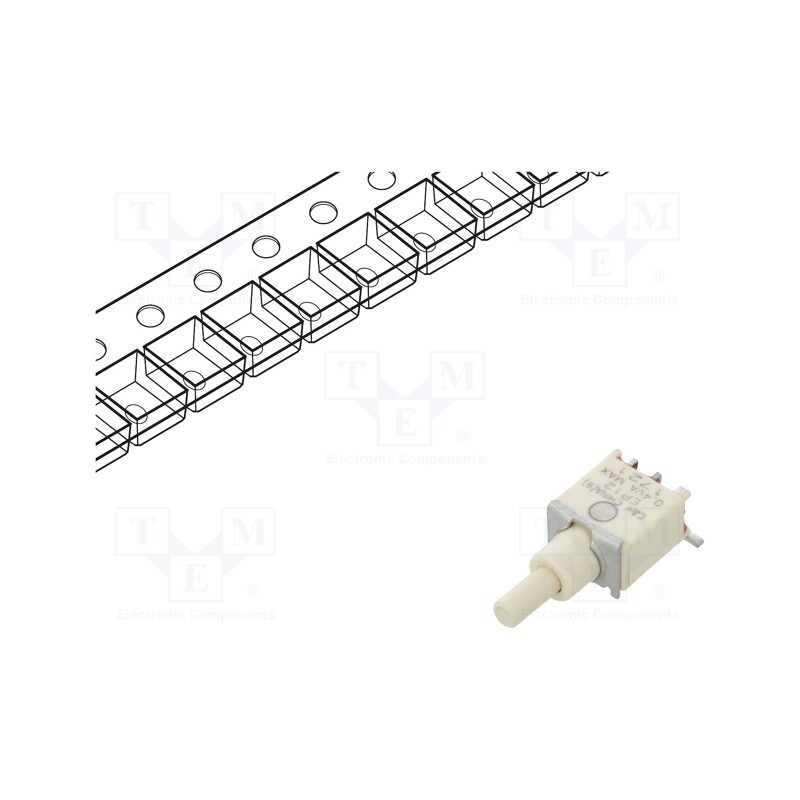 1 pcs x C&K - EP12SD1SAPE - Switch: push-button, Pos: 2, SPDT, 0.02A/20VAC, 0.02A/20VDC, IP57