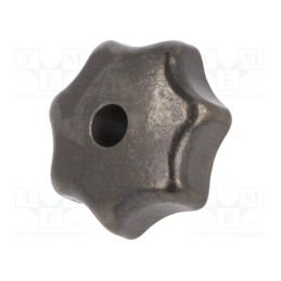 1 pcs x ELESA+GANTER - DIN 6336-GG-63-M12-D - Knob, Ø: 63mm, Int.thread: M12, cast iron, DIN 6336