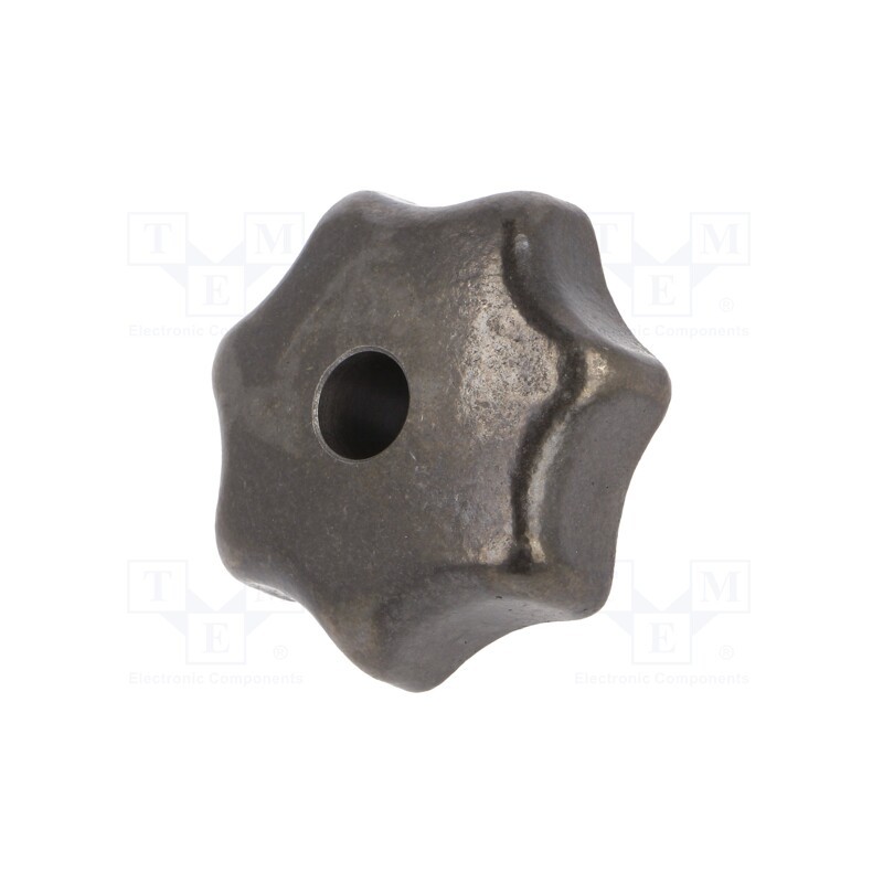 1 pcs x ELESA+GANTER - DIN 6336-GG-63-M12-D - Knob, Ø: 63mm, Int.thread: M12, cast iron, DIN 6336