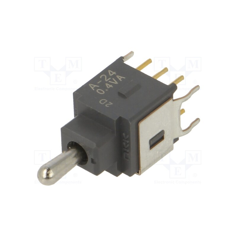 1 pcs x NKK SWITCHES - A24JB - Switch: toggle, Pos: 3, SP3T, ON-ON-ON, 0.1A/28VAC, 0.1A/28VDC, THT