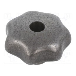 1 pcs x ELESA+GANTER - DIN 6336-GG-40-M8-D - Knob, Ø: 40mm, Int.thread: M8, cast iron, DIN 6336