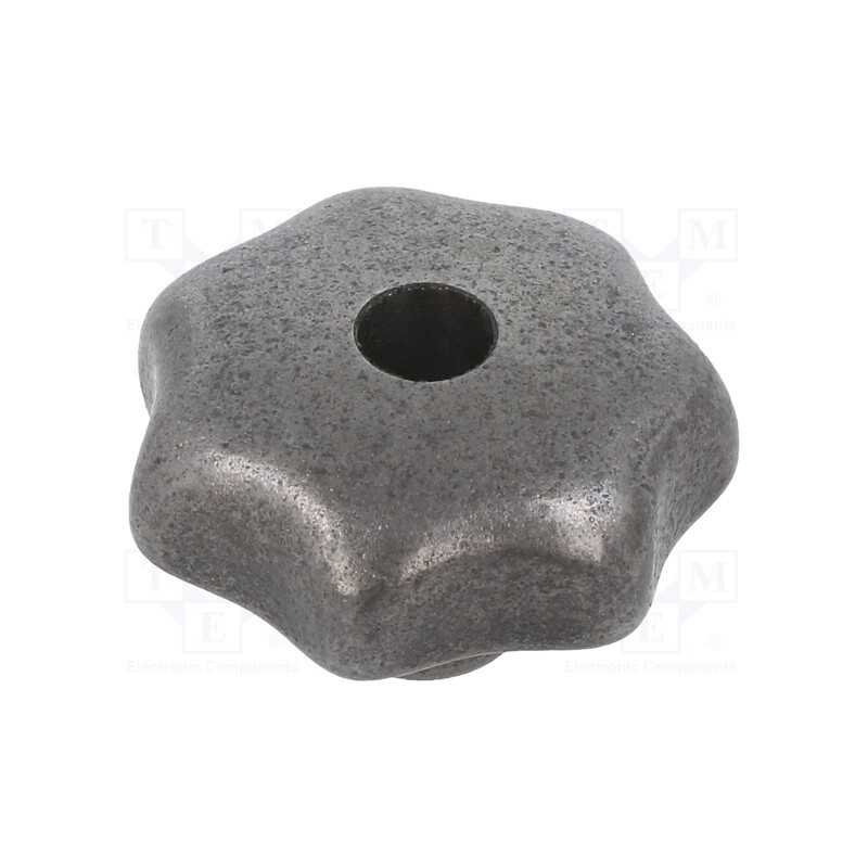 1 pcs x ELESA+GANTER - DIN 6336-GG-40-M8-D - Knob, Ø: 40mm, Int.thread: M8, cast iron, DIN 6336