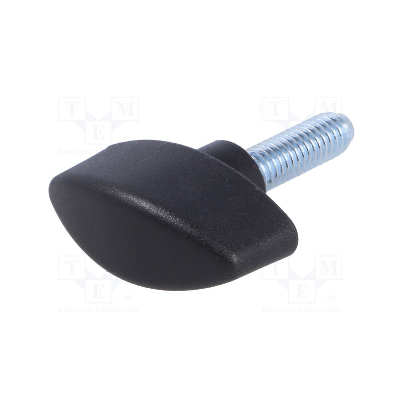 1 pcs x ELESA+GANTER - 8723 - Knob wing, Ext.thread: M6, 20mm, H: 20mm, polyamide, W: 32mm