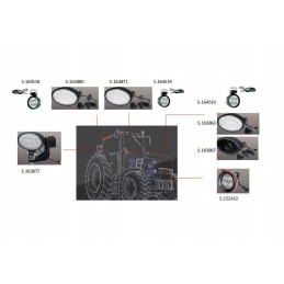 Case new holland t6 t7 50w 82035642 cnh lamp