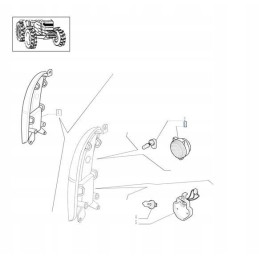Case new holland t6 t7 50w 82035642 cnh lamp