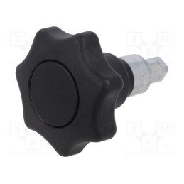 1 pcs x ELESA+GANTER - GN 115-SG-50 - Lock, cast zinc, 50mm, Kind of insert bolt: with thumbwheel
