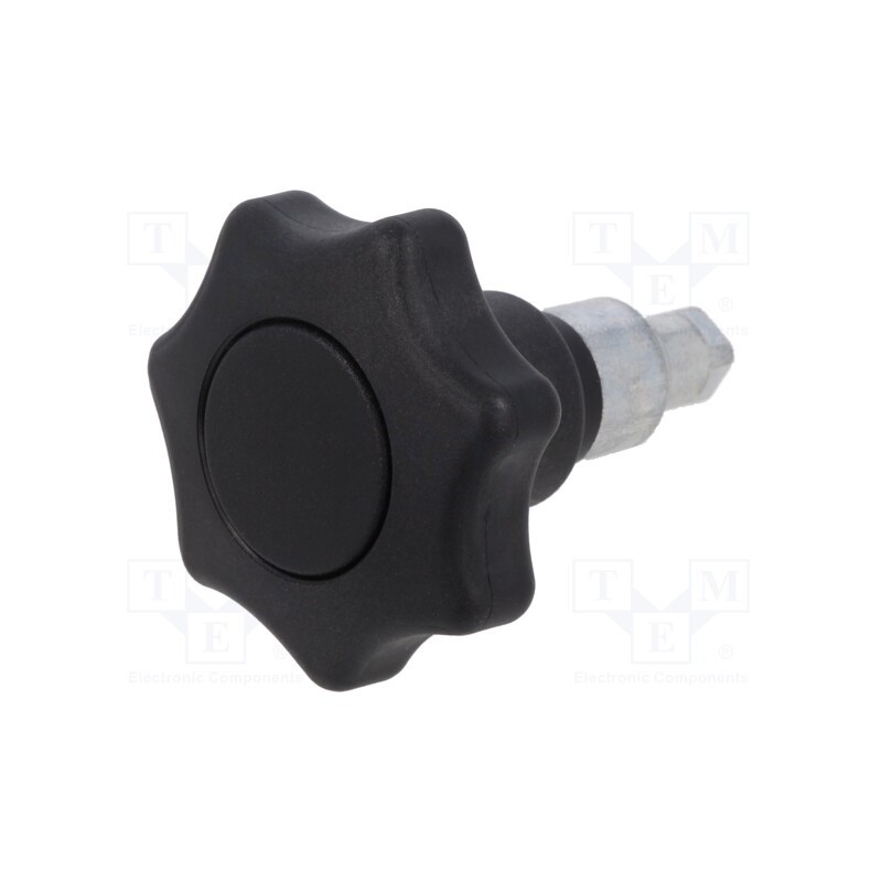 1 pcs x ELESA+GANTER - GN 115-SG-50 - Lock, cast zinc, 50mm, Kind of insert bolt: with thumbwheel