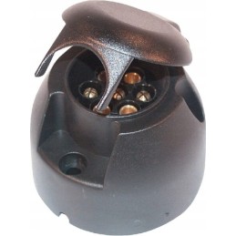 7-pole 12v socket with built-in PVC Hella