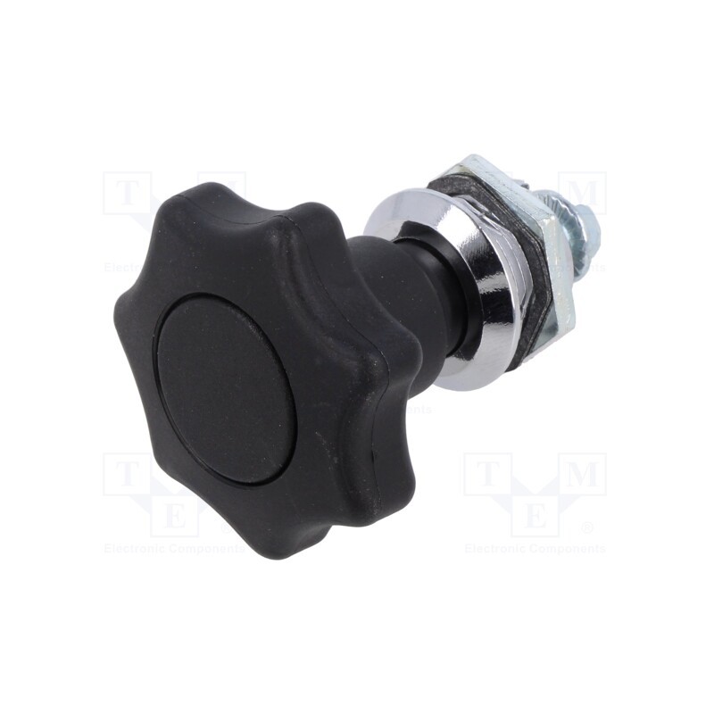 1 pcs x ELESA+GANTER - GN 115-SG-24 - Lock, cast zinc, 24mm, Kind of insert bolt: with thumbwheel