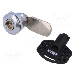 1 pcs x ELESA+GANTER - CQ/A-M22X1,5-45-20 - Lock, zinc alloy, 20mm, nickel, Actuator material: steel