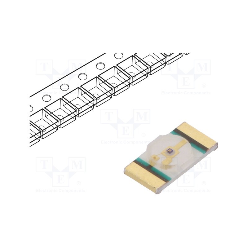 5 pcs x LITEON - LTST-C216KSKT - LED, SMD, 1206, yellow, 28÷450mcd, 3.2x1.6x0.6mm, 130°, 1.6÷2.4V
